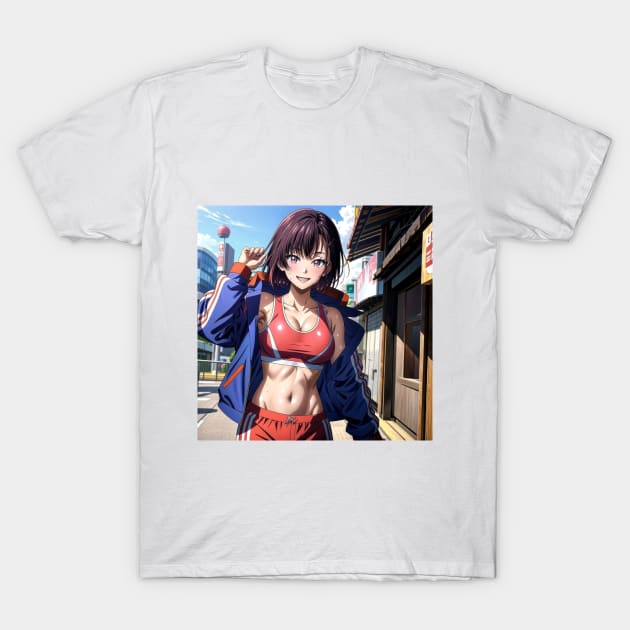 happy shizuka T-Shirt by WabiSabi Wonders